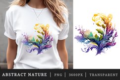 16 watercolor abstract nature the organic beauty of swirling patterns and vibrant colors in nature&#039;s tapestry sublimation print designs clipart bundle