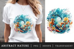 16 watercolor abstract nature the organic beauty of swirling patterns and vibrant colors in nature&#039;s tapestry sublimation print designs clipart bundle
