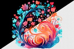 16 watercolor abstract nature the organic beauty of swirling patterns and vibrant colors in nature&#039;s tapestry sublimation print designs clipart bundle