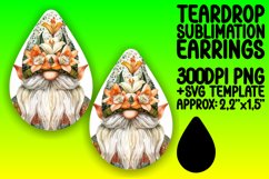 Luminous Gnome Symphony: Sublimation Teardrop Magic Product Image 1