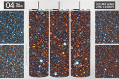 Multiple Sparkle Tumbler Wrap| Tumbler Sublimation Product Image 1