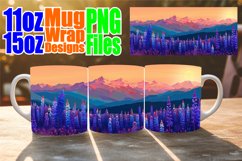 Sublimation Mug Wrap - Spring Scenic Design Product Image 1