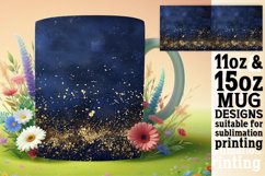 Floral Leopard Sparkle Mug Wrap Product Image 1