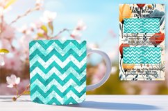 Vibrant Glitter Stripe Mug 11oz/15oz Wrap Art for Product Image 1