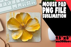 Whimsical Blooms: Sublimation Mouse Pad Designs Design PNG Product Image 1