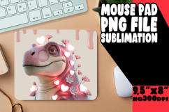 Playful Desk Pad Design Sublimation, Cute Dino Product Image 1