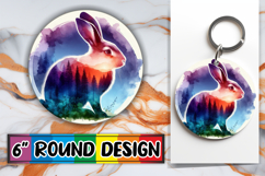 Bright Circle Ornaments Design, Animals Art Product Image 1