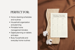 Weekly Cleaning Checklist Printable - Home Cleaning Planner Product Image 4