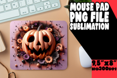 COZY DESK PAD FUN SUBLIMATION, 3D Pumpkin Product Image 1