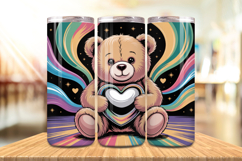 Valentine’s Day Teddy Bear Love Tumbler Wrap PNG Big Bundle Product Image 4