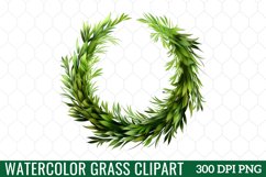 Watercolor Grass Clipart Product Image 1