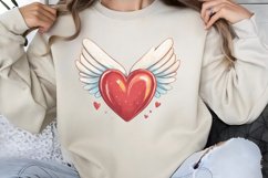 Cute Watercolor Valentines Day Clipart PNG Product Image 1
