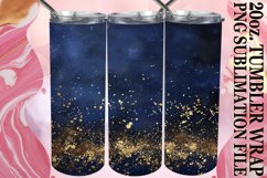 Glittery Floral Leopard Tumbler Graphic: Sublimation - 20oz Product Image 1