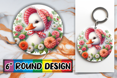 Bright Ornaments Round Sublimation, Goose Product Image 1