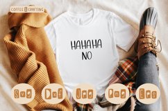 HaHaHa No SVG cut file Product Image 1