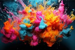 Spontaneous Splash paint. Generate Ai Product Image 1