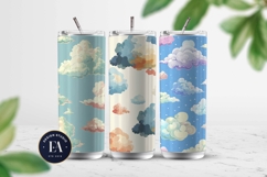 Pastel Cloud Pattern | Dreamy Sky Digital Paper Product Image 2