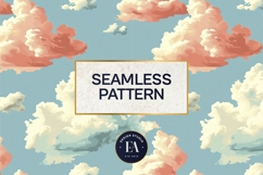 Pastel Cloud Pattern | Dreamy Sky Digital Paper Product Image 3