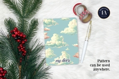 Pastel Cloud Pattern | Dreamy Sky Digital Paper Product Image 4