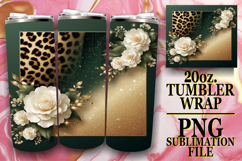 GIFT OF RADIANCE 20oz TUMBLER WRAP, Leopard Prints Product Image 1