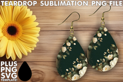 Joyful Teardrop Earrings GIFT PNG, Leopard Prints Product Image 1