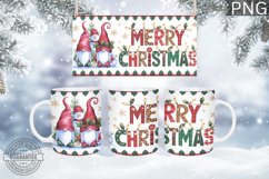 Merry Christmas Mug Wrap - Christmas Mug Sublimation Product Image 1