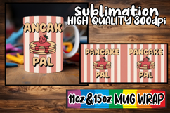 Radiant vibes 11oz 15oz sublimation wrap, Retro Food Product Image 1