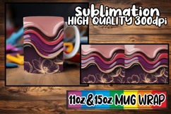 Radiant mornings 11oz 15oz sublimation wrap, Pattern Product Image 1