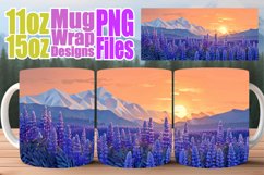 Springtime Landscape Mug Wrap - 11oz &amp; 15oz Sublimation Product Image 1
