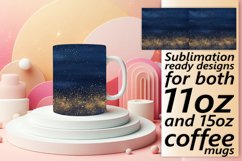 Leopard Blossom Glitter Mug Sublimation Wrap Product Image 1