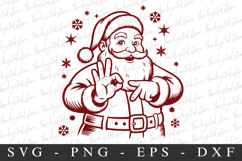Christmas Santa Svg | Christmas svg | Svg cut file Product Image 1