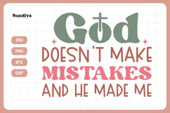 Christian Quote SVG - Faith Saying | He Made Me Product Image 3