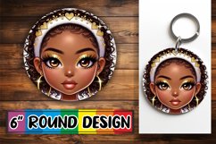 Circle of Happiness Keychain PNG, Love Girl Product Image 1