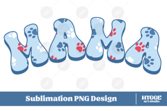 American Mama 4th of July USA Cat Dog Paw DTF Sublimation Product Image 1