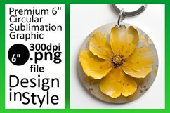Spring Serenade: Sublimation Round Designs Art PNG Product Image 1