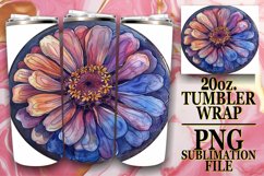 Spring Denim Floral Tumbler Design 20oz Product Image 1