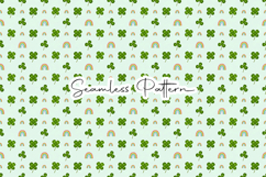 Lucky Rainbow Shamrock Seamless Pattern Product Image 1