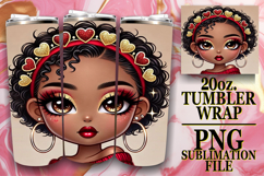 BLISSFUL DAYS 20oz TUMBLER WRAP, 3D Heart Product Image 1