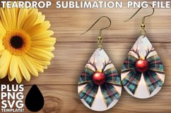 Luminous Teardrop Earrings Gift Ideas, Christmas Bow Product Image 1