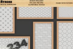 Frames Laser Set, Patterned Frame Round Square Frame Shiplap Product Image 6