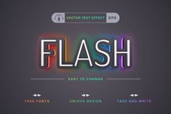 Rainbow - Editable Text Effect, Font Style Product Image 3