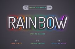 Rainbow - Editable Text Effect, Font Style Product Image 1