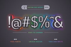 Rainbow - Editable Text Effect, Font Style Product Image 2