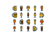 Craft beer varieties featuring different glass types Product Image 1