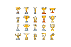 Trophy collection representing success, victory, challenge, Product Image 1
