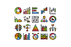 Data analysis visualization charts and graphs collection Product Image 1