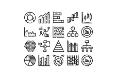 Business data analysis graphing charts and diagrams Product Image 1