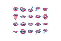 Lips expression, beauty, makeup and cosmetic procedures dood Product Image 1