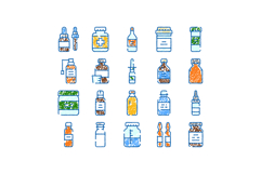 Medicine bottles and pharmacy containers collection Product Image 1