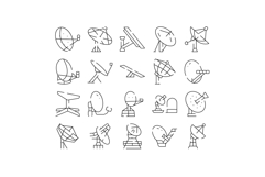 Satellite dish antenna communication technology receiving si Product Image 1